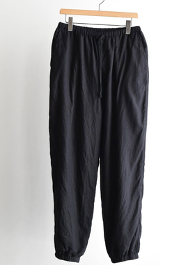 【代购】COMOLI 25aw Pants 件染克绒真丝混纺抽绳宽松休闲裤
