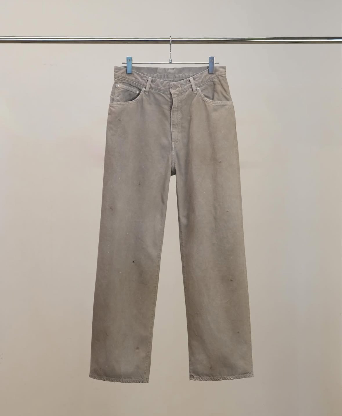 【代购】ANCELLM 26ss Middle straight 5P denim 染色直筒牛仔裤,男装,休闲裤,淘宝优惠券,粉丝福利购,淘宝优惠卷