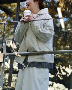 【代购】NANAMICA 26ss Hooded jacket 尼龙斜纹路连帽夹克