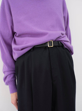 【代购】AURALEE 26ss Square buckle belt 定番方扣手作牛皮腰带