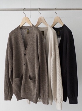 【代购】BATONER 26ss Linen cardigan 高支水洗亚麻针织开衫