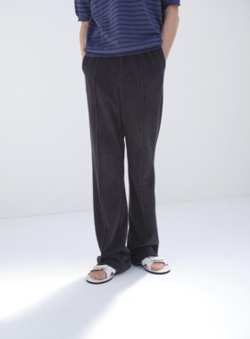 【代购】AURALEE 26ss Pile pants 棉尼混纺毛巾料休闲西裤