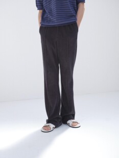 【代购】AURALEE 26ss Pile pants 棉尼混纺毛巾料休闲西裤