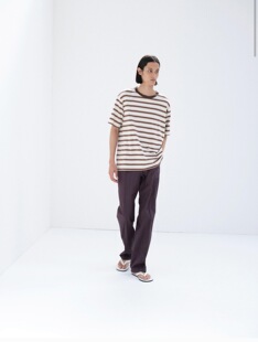 【代购】AURALEE 26ss Stripe jersey tee 全棉条纹短袖T恤