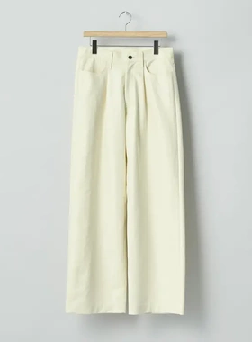 【代购】SSSTEIN 26ss One tuck wide pant 双层纺织单褶休闲裤