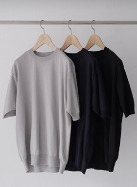 【代购】BATONER 26ss Crew neck ss 海岛棉短袖圆领T恤
