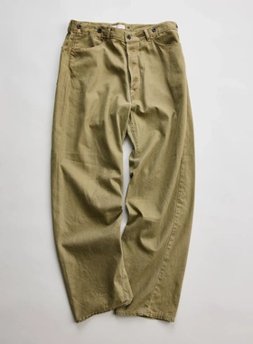 【代购】NICENESS 26ss Herringbone jeans 亚麻混纺人字纹工装裤