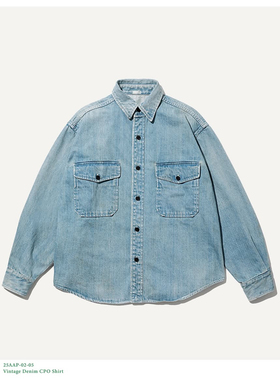 【代购】APRESSE 25aw Vintage denim CPO shirt复古水洗衬衫夹克