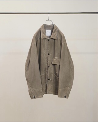 春夏新款丝绸混纺工装夹克