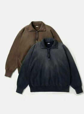 【代购】APRESSE 26ss Vintage halfzip sweat shirt 半拉链卫衣