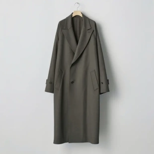 代购 lapel SSSTEIN Peak coat克什米尔羊绒混纺尖领风衣 25aw