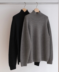 【代购】BATONER 25aw Spread tenjiku turtleneck天竺高领针织衫