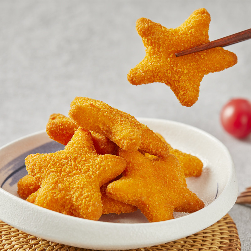新品五星鸡块1000g装鸡米花炸鸡零食冷冻半成品油炸小吃包邮