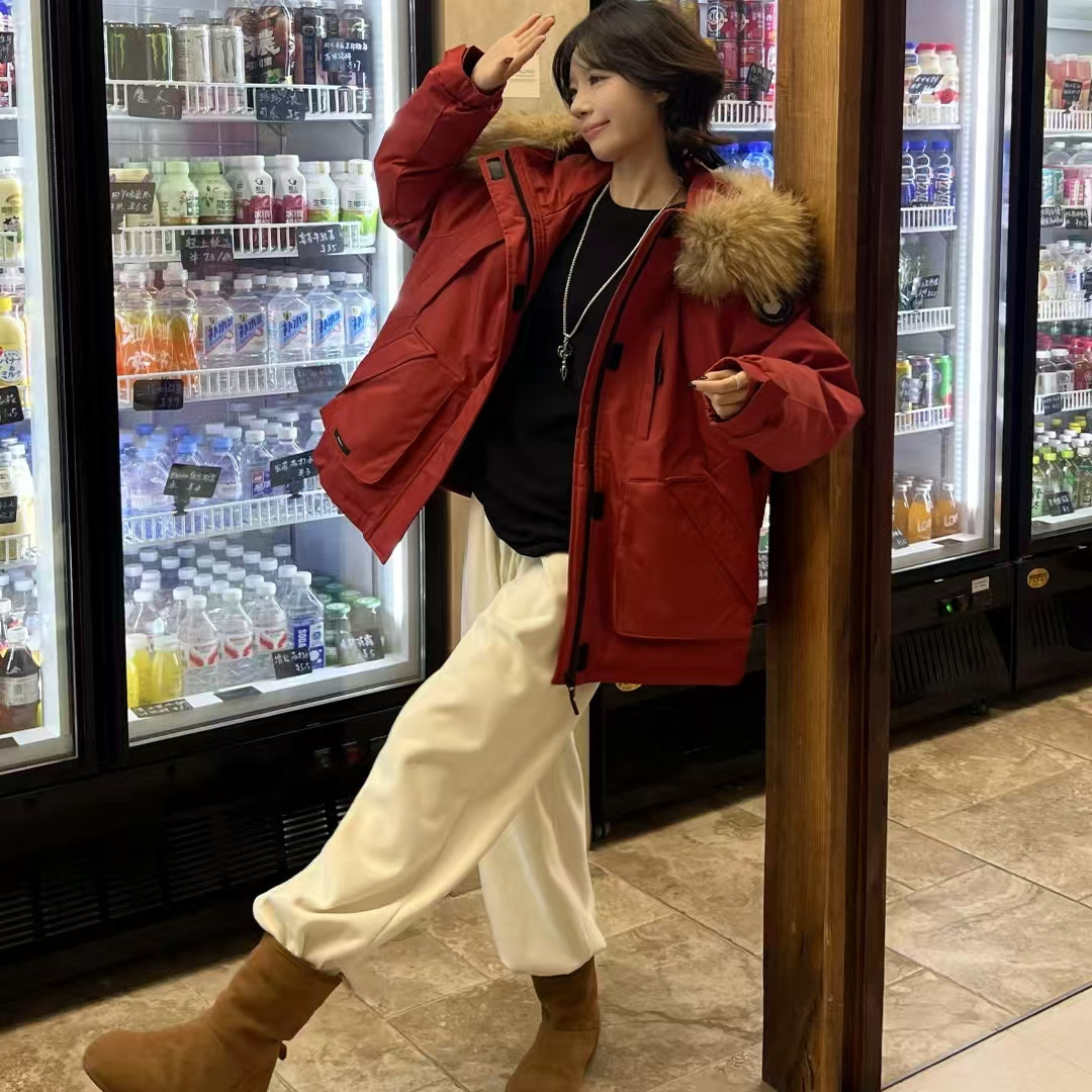 【NO退NO换】2025冬季新款百搭连帽大毛领派克服95195DSMJ 12.18,女鞋,休闲板鞋,淘宝优惠券,粉丝福利购,淘宝优惠卷