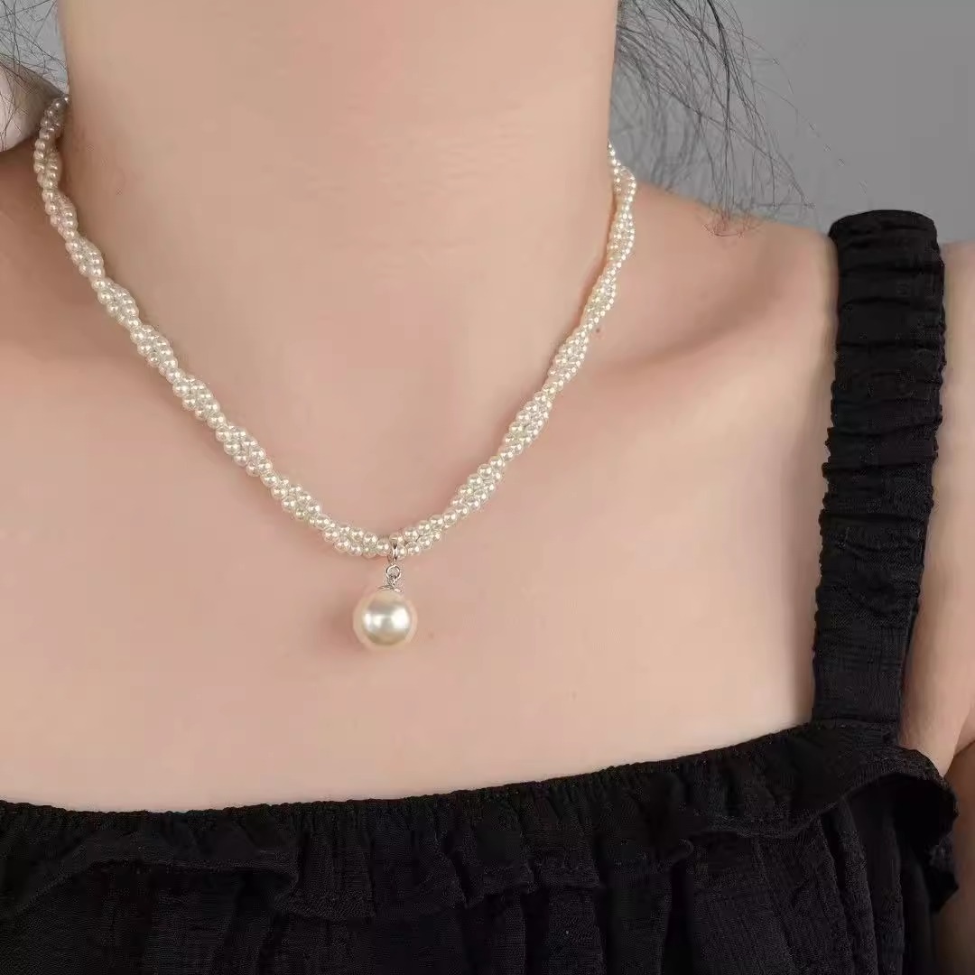 【NO退NO换】百搭锁骨双层珍珠项链HYJ  11.12