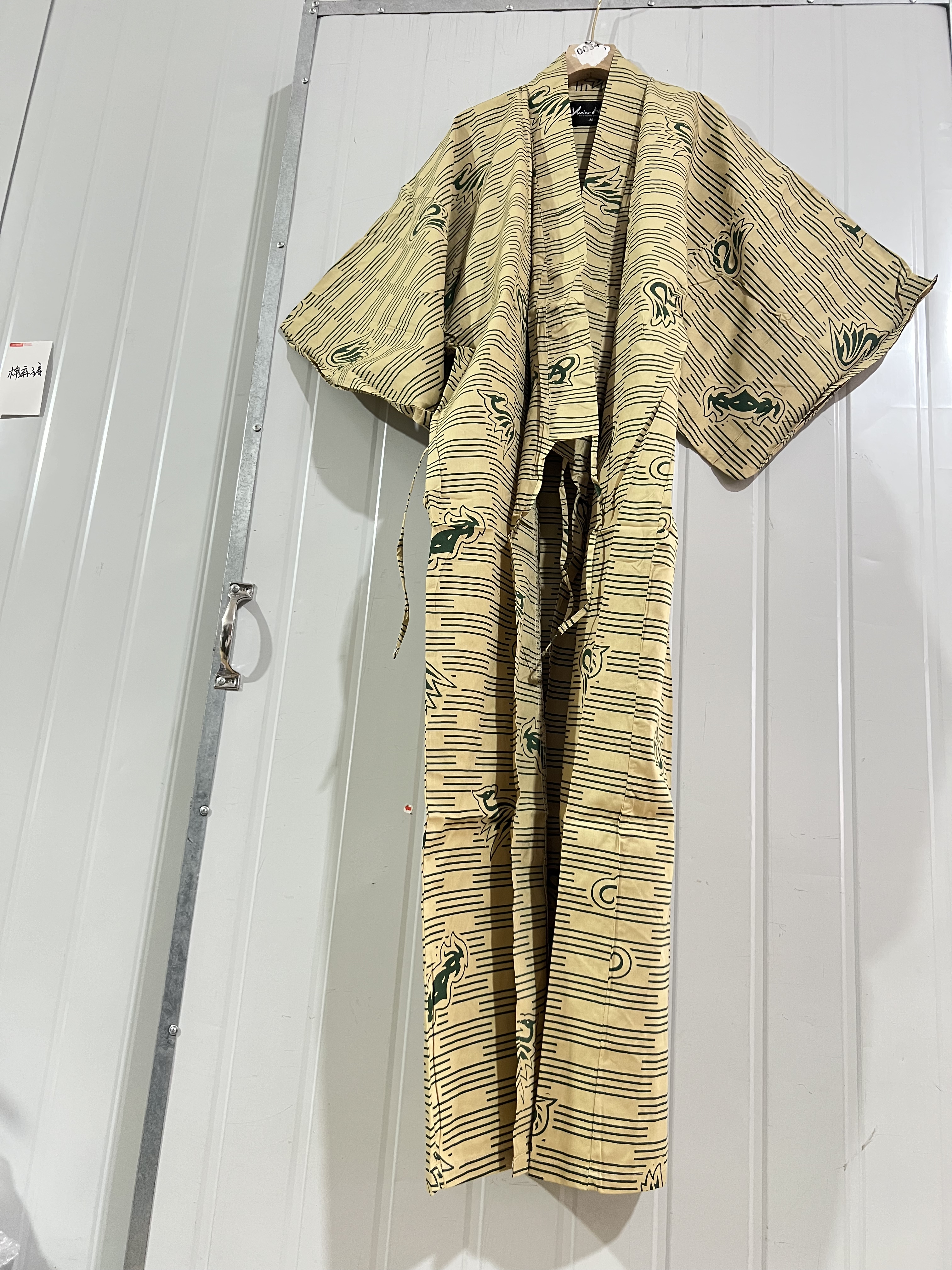 W131日单男女通用春款长袖纯色宽松外套新款全棉和服