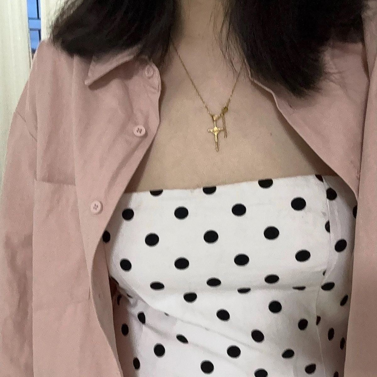 新娘伴娘品牌女装法式甜辣风掐腰显瘦波点印花中长款爆款抹胸连衣