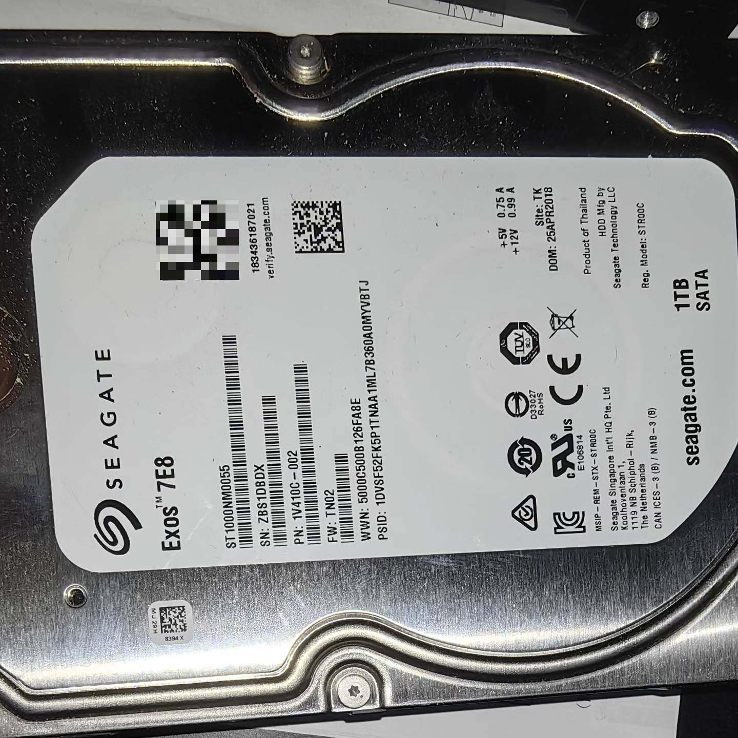 议价希捷EXOS  7E8企业级硬盘1T