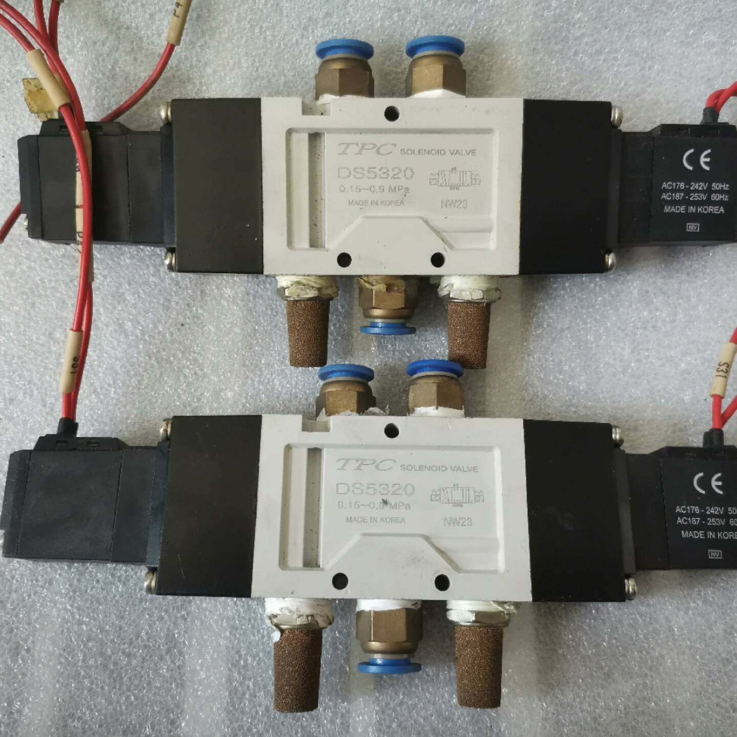 议价拆机韩国正品TPC电磁阀DS5320双线圈电磁阀