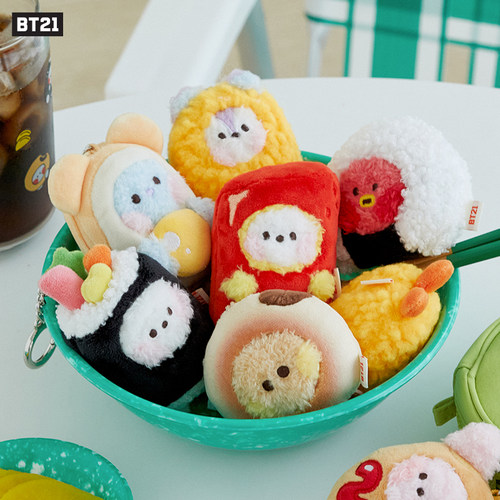 BT21小食系列毛绒钥匙扣