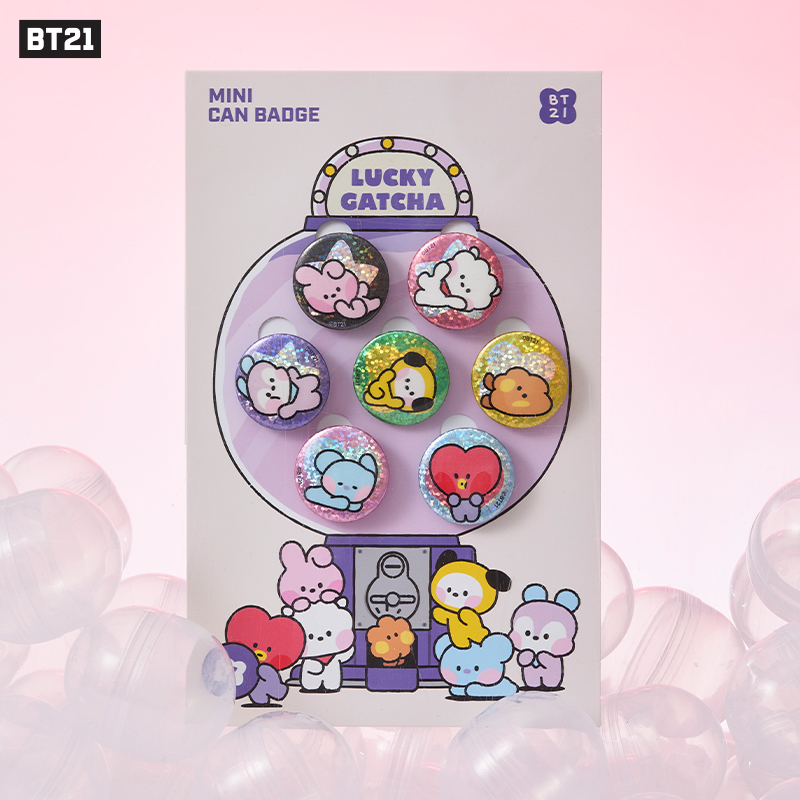 BT21minini迷你马口铁徽章套装