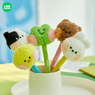 minini school系列毛绒玩偶笔学习文具用品 FRIENDS连我朋友 LINE