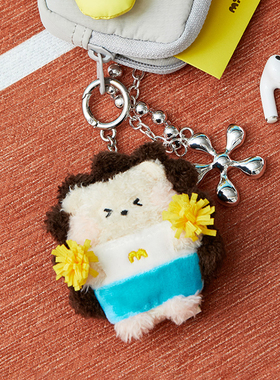 LINE FRIENDS连我朋友 new minini户外运动日系列毛绒钥匙扣MBTI