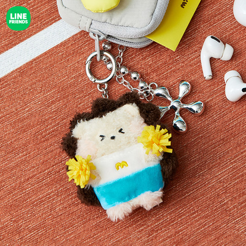 LINE FRIENDS连我朋友 new minini户外运动日系列毛绒钥匙扣MBTI