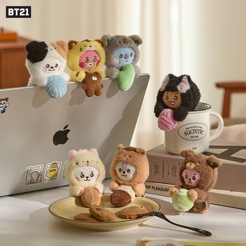 BT21 BABY 动物园2.0系列显示器毛绒玩偶 可爱挂件(不参与满赠)