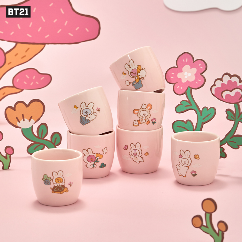 BT21 兔子系列陶瓷水杯 居家办公可用 LINE FRIENDS 连我朋友