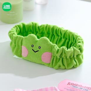 LINE FRIENDS 连我朋友 lenini陪伴系列毛绒束发带家用MBTI周边