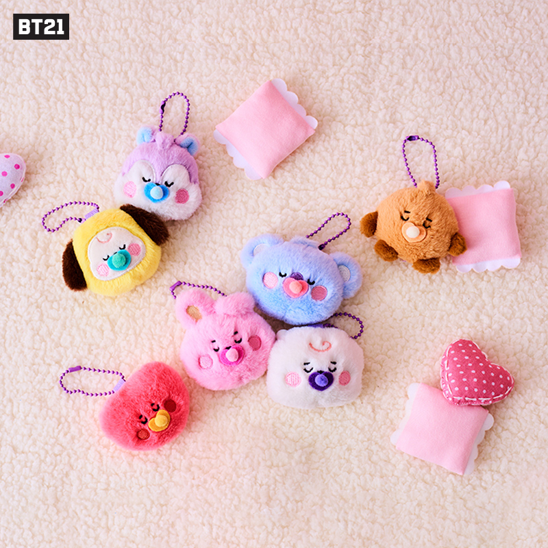 BT21 NEW BORN系列毛绒钥匙扣玩偶可爱公仔 LINE FRIENDS 模玩/动漫/周边/娃圈三坑/桌游 动漫挂件/文具 原图主图