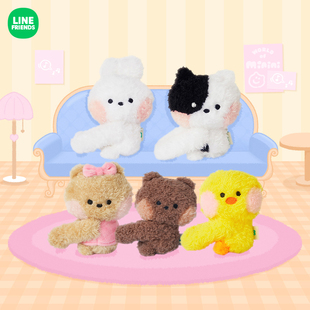 磁吸毛绒玩偶MBTI周边玩偶 minini LINE FRIENDS连我朋友