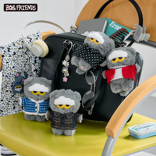 ZO&FRIENDS NEW COLLECTION随机毛绒钥匙扣 LINE FRIENDS连我朋友