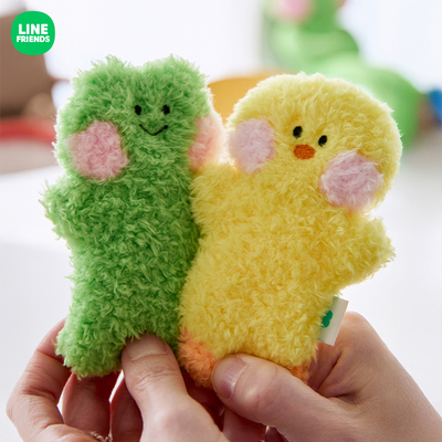 LINE FRIENDS 连我朋友 minini 陪伴系列2.0 毛绒收纳包钥匙扣