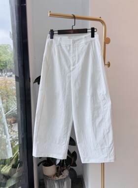夏季新款百搭宽松8分工装女裤