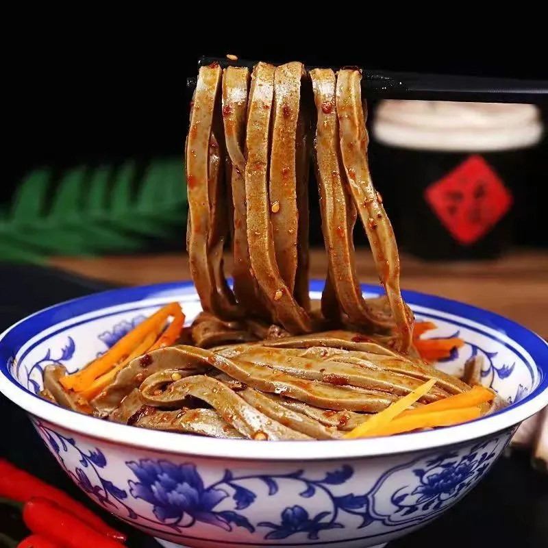 秦圣 醋粉袋装陕西特产免煮黑面皮宝鸡岐山小吃面皮凉皮