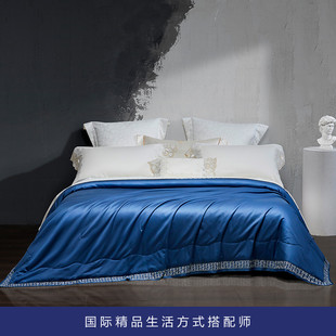 Laviehome廊湾家居YOLANNA欧恋纳长绒棉水洗桑蚕丝夏凉被空调薄被