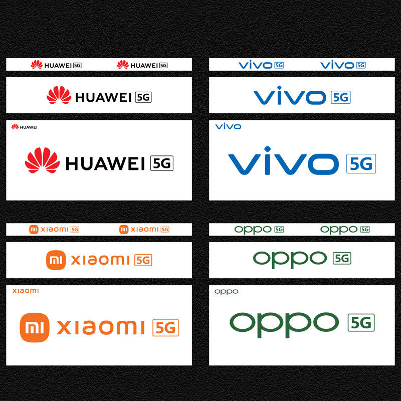 OPPOVIVO华为荣耀小米5G柜台贴纸海报手机店维修渐变移动联