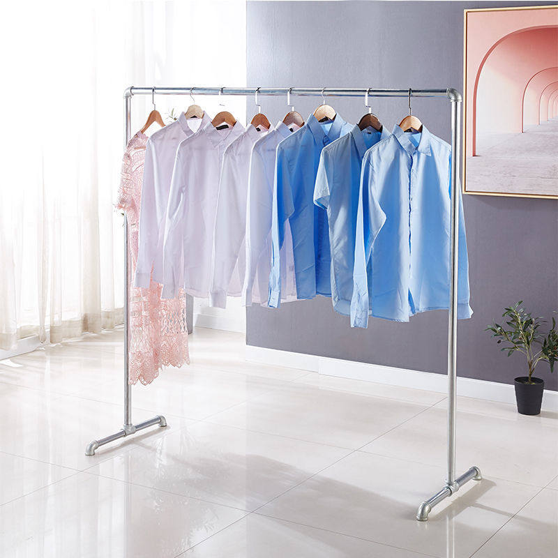 服装展示架店铺货架专用中岛装饰落地式陈列女装儿童装挂衣架铁艺