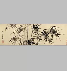 明 夏昶 淇水清风图纸本国画名家字画宣纸装饰画心高清微喷打印