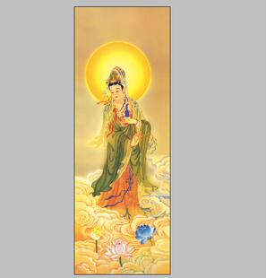 南无观世音菩萨高清佛像唐卡可以定制尺寸宣纸绢丝油画布微喷复制