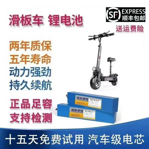 滑板车通用锂电池希洛普36V10.4ah24V小海豚48V折叠代驾车电瓶
