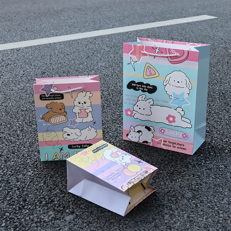 卡通可爱小狗礼品袋生日礼物袋图片