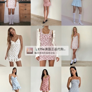 美代正品Motelrocks美式复古浪漫蕾丝碎花芭蕾少女风吊带连衣裙