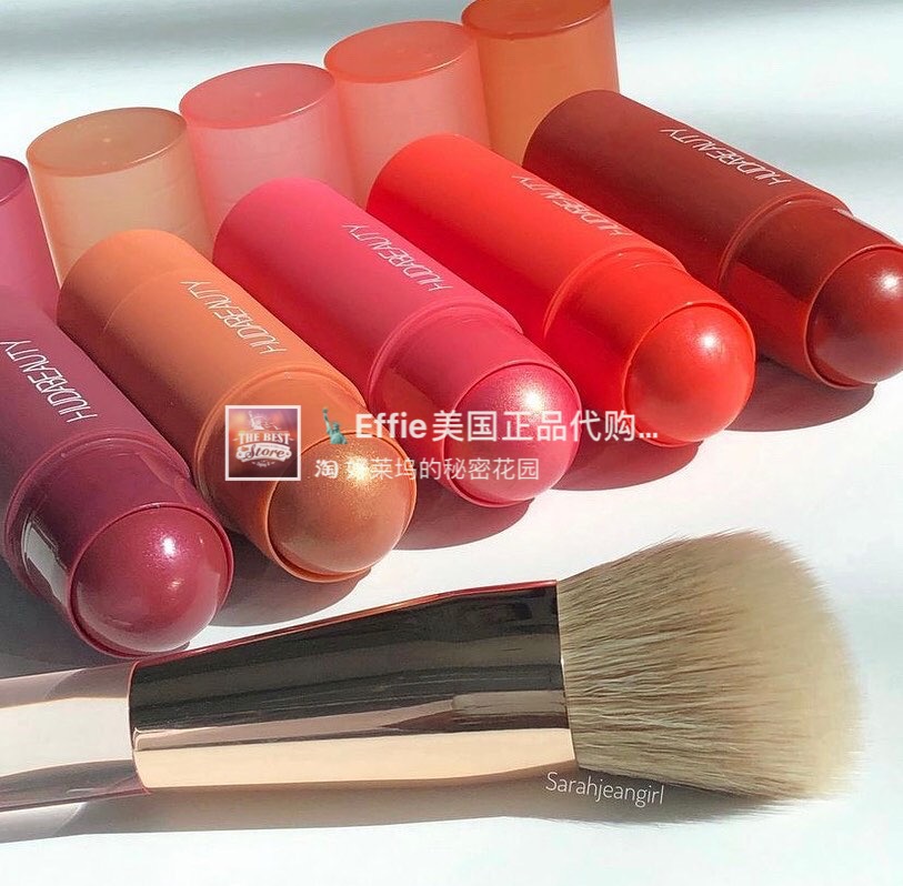 美代正品HUDA Cheeky Tint 膏状腮红棒 提亮修容滋润服帖少女显色