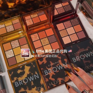 Toffee 9色豹纹Brown眼影盘金棕色系Caramel Huda新品 美代正品