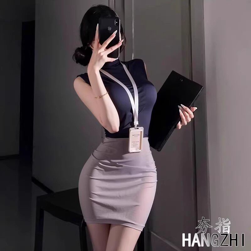 秘书制服情裙可外穿床上角色扮演