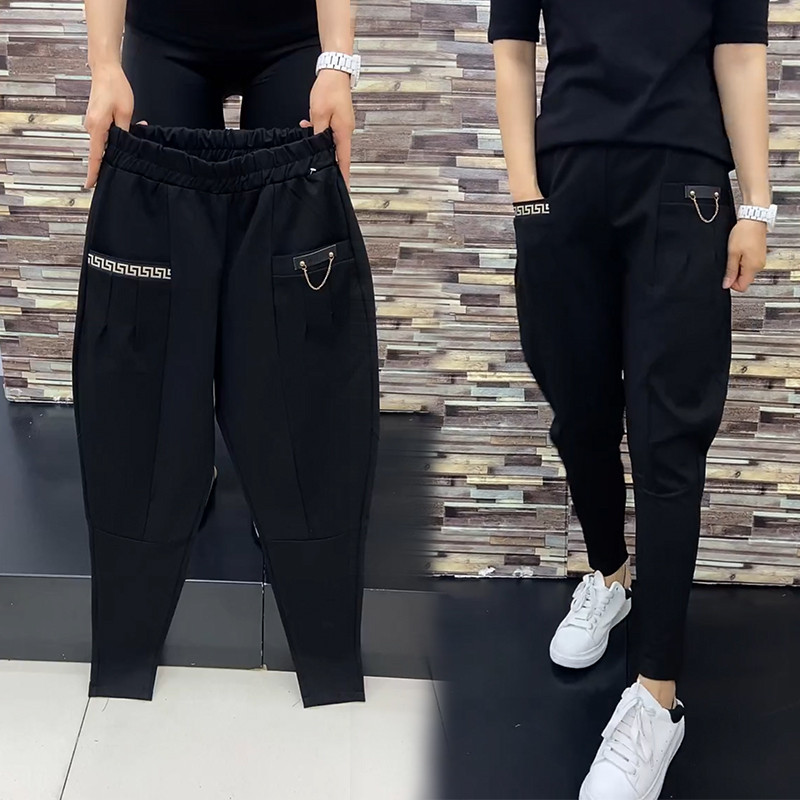 链条哈伦裤女205秋季新款宽松萝卜裤显瘦马丁裤百搭小脚裤靴裤潮,女装/女士精品,休闲裤,淘宝优惠券,粉丝福利购,淘宝优惠卷