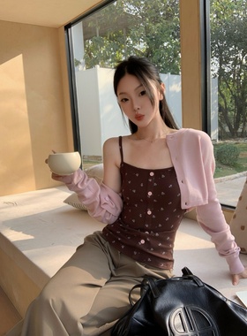 铅笔莓莓【02.09/20:00新品】限时前3天到手6折！吊带开衫两件套